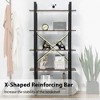 5-Shelf Vintage Industrial Rustic Bookshelf, 5 Tier Wood and Metal Bookcase - 4 of 4