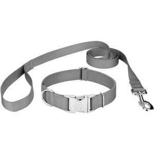 Country Brook Petz Premium Nylon Dog Collar and Leash Set for Small Medium Large Dogs - Vibrant 30+ Color Selection - 1 of 4