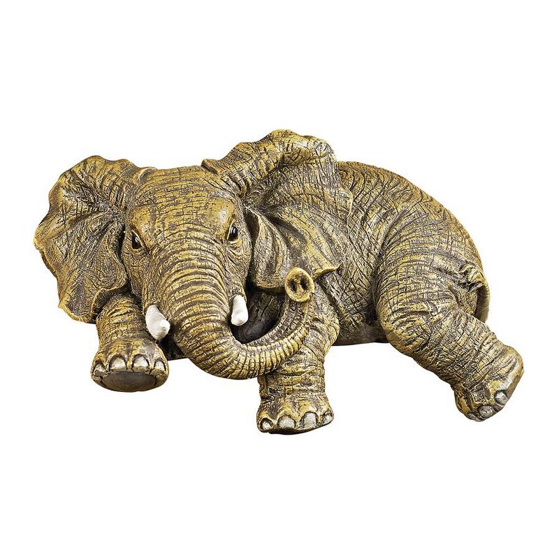 Design Toscano Ernie the Elephant Shelf Sitter Sculpture, 2 of 4