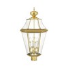 Livex Lighting Georgetown 4 - Light Post Light in  Polished Brass - 3 of 4