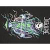 Mens Mortal Kombat Sub-Zero Mask Black Long Sleeve Shirt - 2 of 2