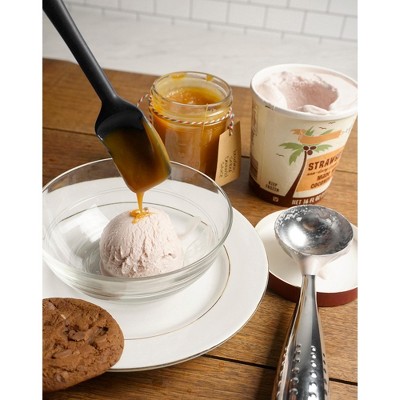 Vintage Chrome Ice Cream Scoop with Ergonomic Handle