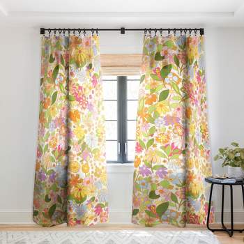 Alja Horvat Nostalgia in the garden Single Panel Sheer Window Curtain - Society6