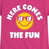 Girls' - Instant Message - Here Comes The Fun Fitted Short Sleeve Graphic T-Shirt - 2 of 4