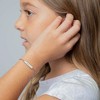 Girls' Thin Tag ID Figaro BraceletBracelet Sterling Silver - In Season Jewelry - 2 of 4