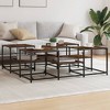 vidaXL Coffee Table Center Desk Furniture for Living Room Engineered Wood - 2 of 4