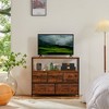 AZL1 Life Concept Utility Storage Drawers Stylish and Functional TV Storage, 5 Drawer Dresser for Nursery, Closet, Entryway, Brown, 39.3"*11.8"*20.8" - 4 of 4