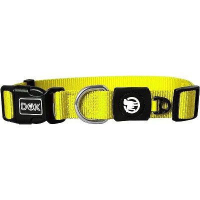 Ddoxx Nylon Strong And Adjustable Collars Dogs, Yellow Target