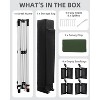 10x10 Pop Up Canopy Tent with One-Push Button Setup, Heavy Duty，with Wheeled Carry Bag, 3 Height Settings, 4 Weight Bags, Stakes & Guy Ropes - 4 of 4