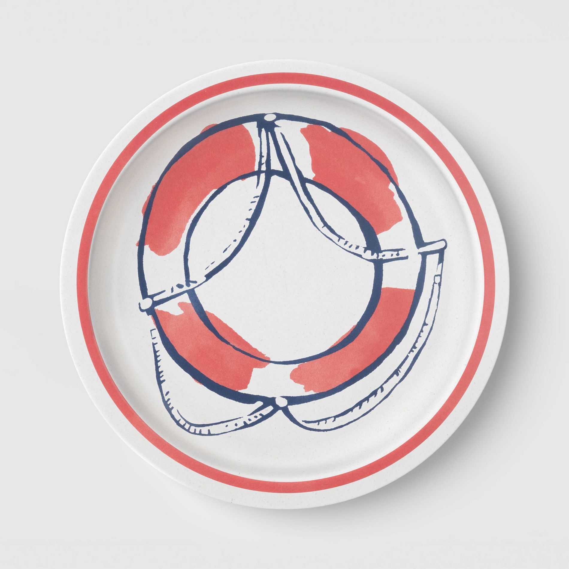 Melamine Dinner Plate Anchor Red - Room Essentials™