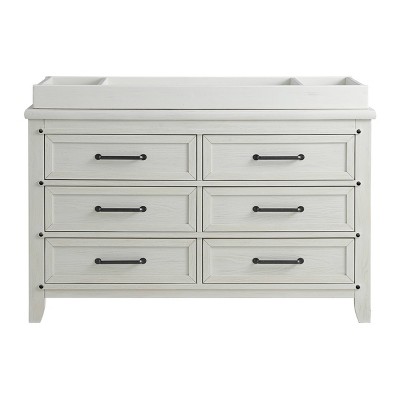 Ellison Rustic White Wood Baby Changing Topper