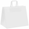 vidaXL Paper Bags 250 pcs with Handles White 12.6x8.7x9.4" - 4 of 4