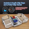 GSE 600pcs Poker Chip Cases, Acrylic Chip Case with Aluminum Frame & 6 Trays - 4 of 4