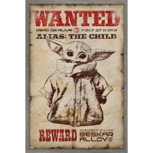 Trends International Star Wars: The Mandalorian - Wanted Framed Wall Poster Prints - 1 of 4