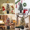 3ft Pre-assembled Lights Snowflake Christmas Tree, Small Artificial Christmas Tree with Elk Light Base and 78 LED Lights, 8 Lighting Modes Hinged - 4 of 4