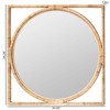 bali & pari Bayan Japandi Natural Rattan Wall Mirror - 4 of 4