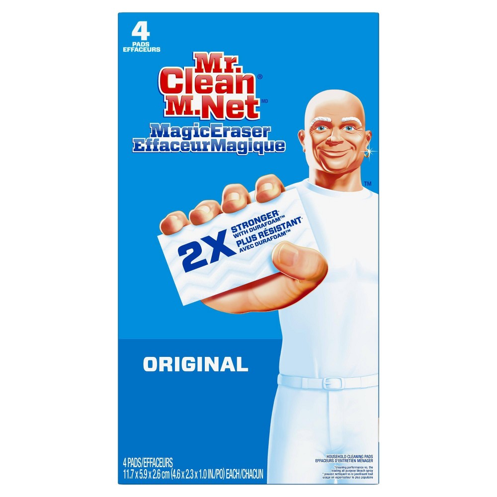 UPC 037000820277 product image for Mr. Clean Magic Eraser Original Cleaning Pads with Durafoam - 4ct | upcitemdb.com