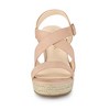 Allegra K Women's Espadrille Ankle Strap Crisscross Strap Wedges Sandals - 2 of 4
