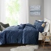 Sapphtopaz Blush Crushed Velvet Comforter Set Duvet Cover Set, Diamond Quilted Bedding Set with Throw Pillows, Machine Washable - 2 of 4