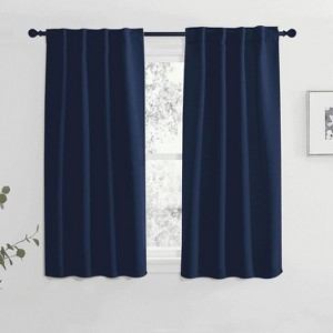 NICETOWN Backtab & Rod Pocket Blackout Thermal Curtain Panels, Set of 2 - 1 of 4