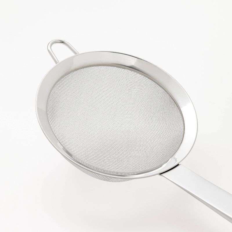 5.51&#34; Stainless Steel Mesh Strainer Silver - Figmint&#8482;, 4 of 5