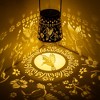 9.4“ Solar Metal Conical Lanterns Outdoor Decor Waterproof, Hummingbird Hanging Gifts, Ideal Decoration for Patio - 4 of 4