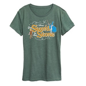 Women's - Disney - Sword In The Stone Character Group Short Sleeve Graphic T-Shirt - 1 of 4