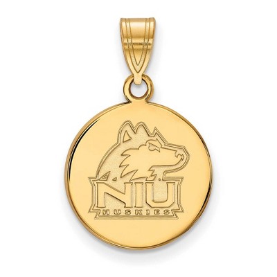 Black Bow Jewelry 10k Yellow Gold Northern Illinois Huskies NCAA Medium Pendant