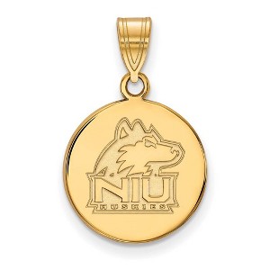 Black Bow Jewelry 10k Yellow Gold Northern Illinois Huskies NCAA Medium Pendant - 1 of 3