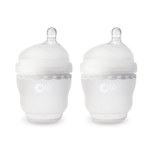 Olababy Gentle Bottle - Frost 4oz (2PK) - 1 of 4
