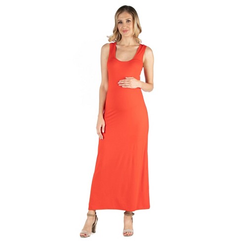 Short Sleeve Smocked Maxi Maternity Dress - Isabel Maternity By