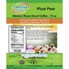 Larissa Veronica Plum Pear Medium Roast Decaf Coffee (Gourmet, Naturally Flavored, Whole Coffee Beans) (16 oz, ZIN: 566006) - 2 of 4
