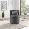 Sapphtopaz Velvet Swivel Accent Chair with Button Tufted Backrest Upholstered Barrel Chairs with Storage Curved Chairs for Living Room, Bedroom - 4 of 4