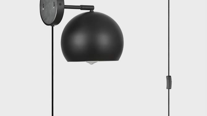 Molly 1-Light Matte Black Wall Sconce - Globe Electric, 2 of 10, play video