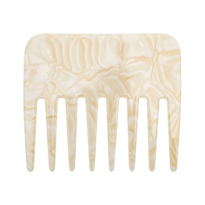 Unique Bargains Portable Marble Wide Tooth Comb 1 Pc