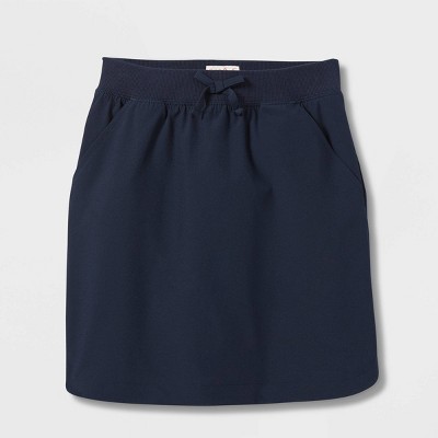 Girls' Woven Performance Uniform Skort - Cat & Jack™ Blue L : Target