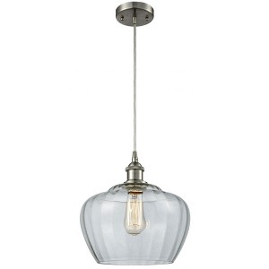 Fenton - 1 Light Cord Hung Mini Pendant In Industrial Style-11 Inches Tall and 11 Inches Wide - 1 of 1