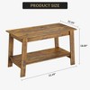 Stylish 31.5" Coffee Table with Open Shelves - 2-Tier Modern Industrial Design - 3 of 4