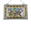 Chloe Lighting Greeting Birds Tiffany-Style Animal Design Window Panel 32" X 21" - 2 of 3