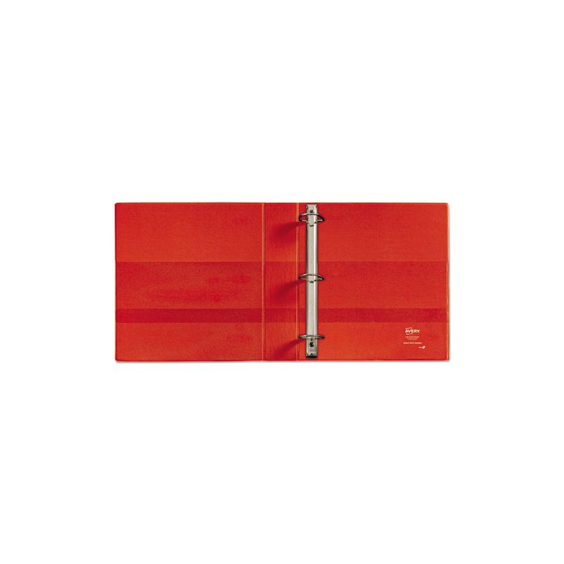Avery Heavy-Duty Non-View Binder with DuraHinge and One Touch EZD Rings, 3 Rings, 1.5" Capacity, 11 x 8.5, Red, 4 of 8