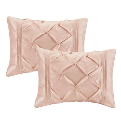 Blush King Microfiber Down Alternative 24-Piece Bedding Set