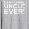 Men's - Instant Message - Best Freakin Uncle Ever Long Sleeve Graphic T-Shirt - 2 of 4