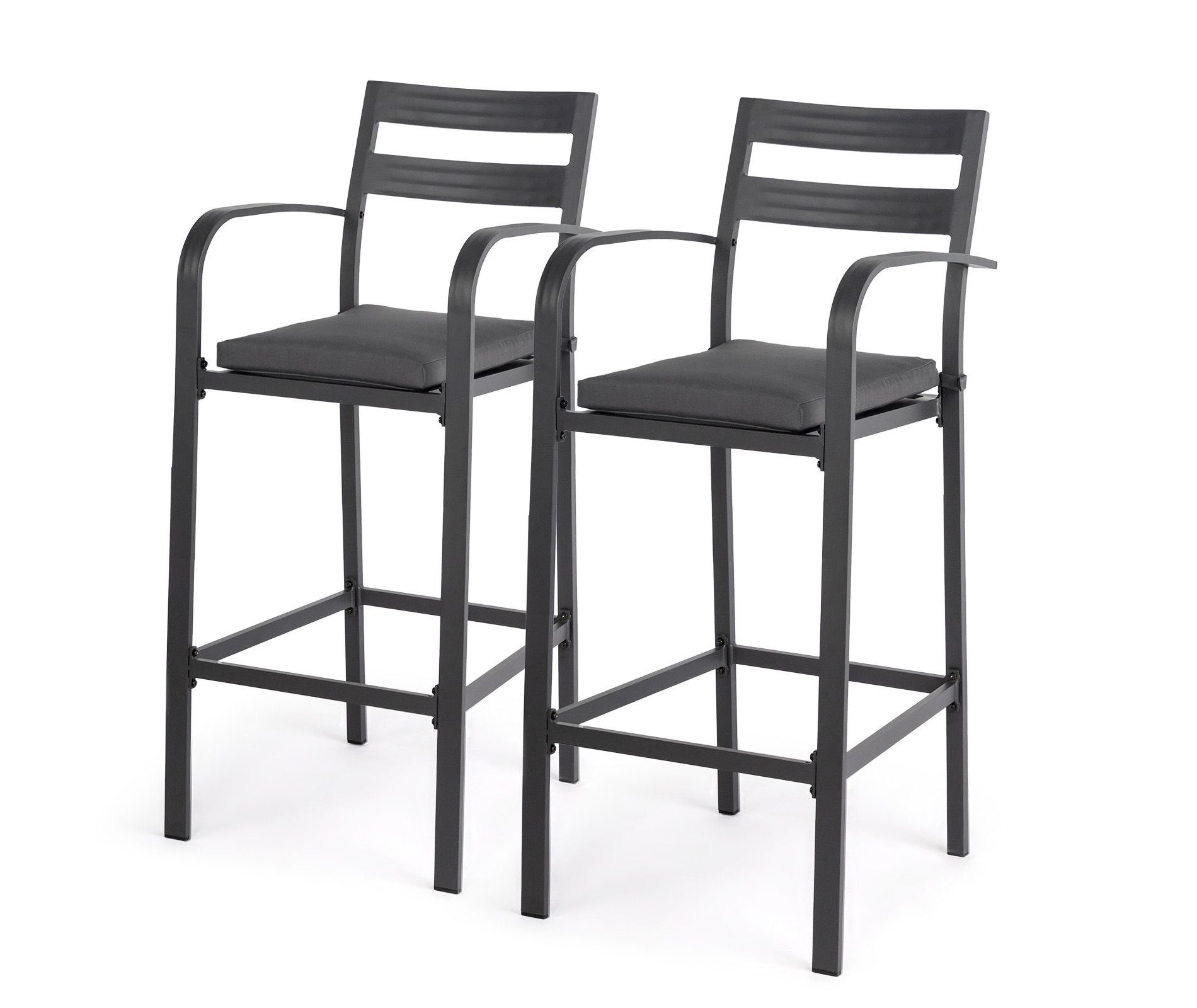 Karl Home | Metal Outdoor Bar Stools Set of 2