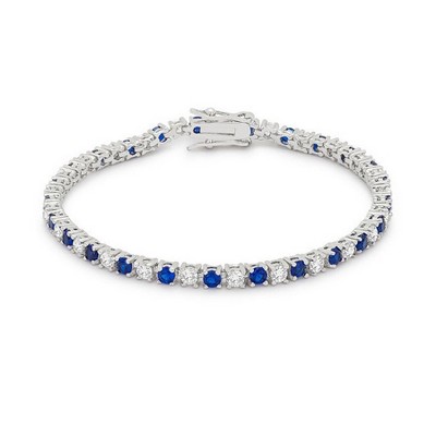 ShineHigh Women's Tennis Bracelets 7" to 8" Adjustable, Rhodium or Gold Plated, CZ Stone Accents, Elegant Statement Jewelry for Every Occasion