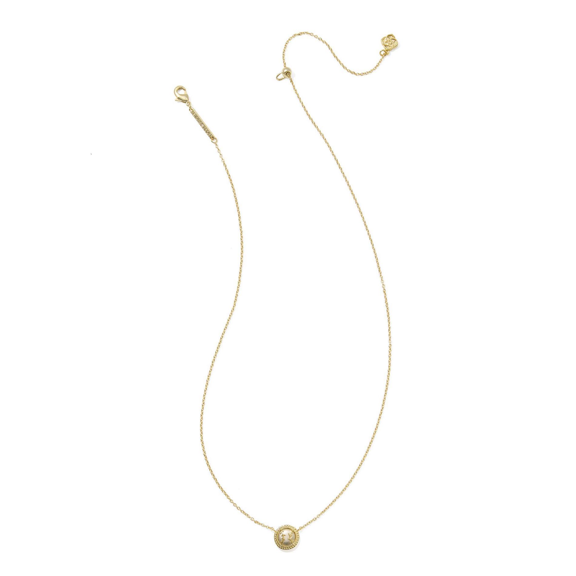 Kendra Scott Metal Baseball Pendant Necklace - Gold/Silver