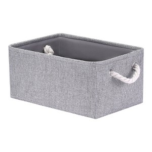 Unique Bargains Fabric Collapsible Sturdy Spacious Storage Bins 3 Pcs - 1 of 4