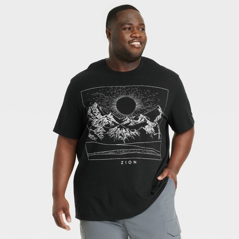 Men's Big & Tall Crewneck Short Sleeve T-Shirt - Goodfellow & Co™ Black XXLT