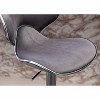 PAGED Adjustable Swivel Bar Stools, Island Chairs with Footrest, Velvet Upholstered Counter Stools with Metal Base for Pub, Set of 2 - 4 of 4