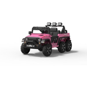 12V Ride on Car with 2.4G Remote Control, Battery Powered Electric Car for Kids with 3 Adjustable Speeds, Soft Start, Battery Display - 1 of 4