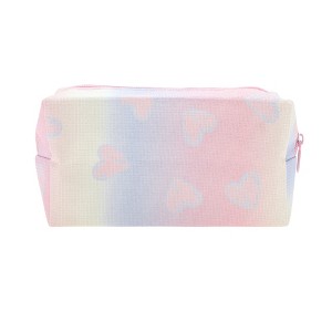 Unique Bargains Pillow Shape Glitters Ombre Makeup Bag Pink Yellow 1 Pc - 1 of 3